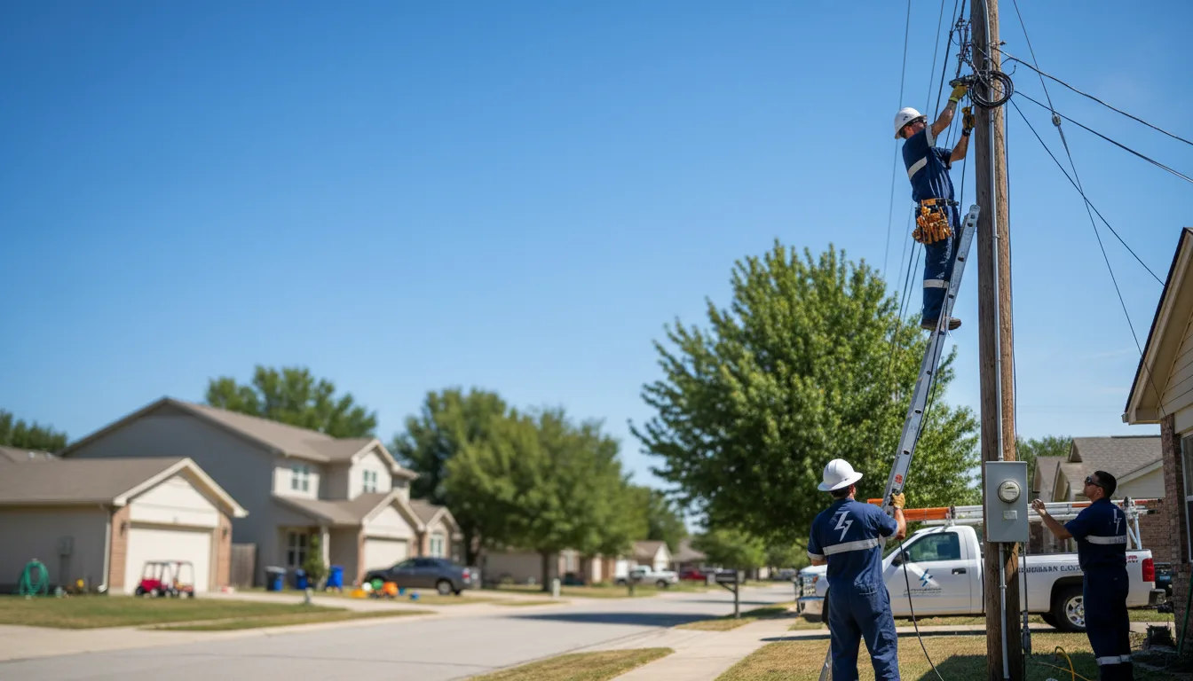Residential electrician providing installation services in Manchester, TN